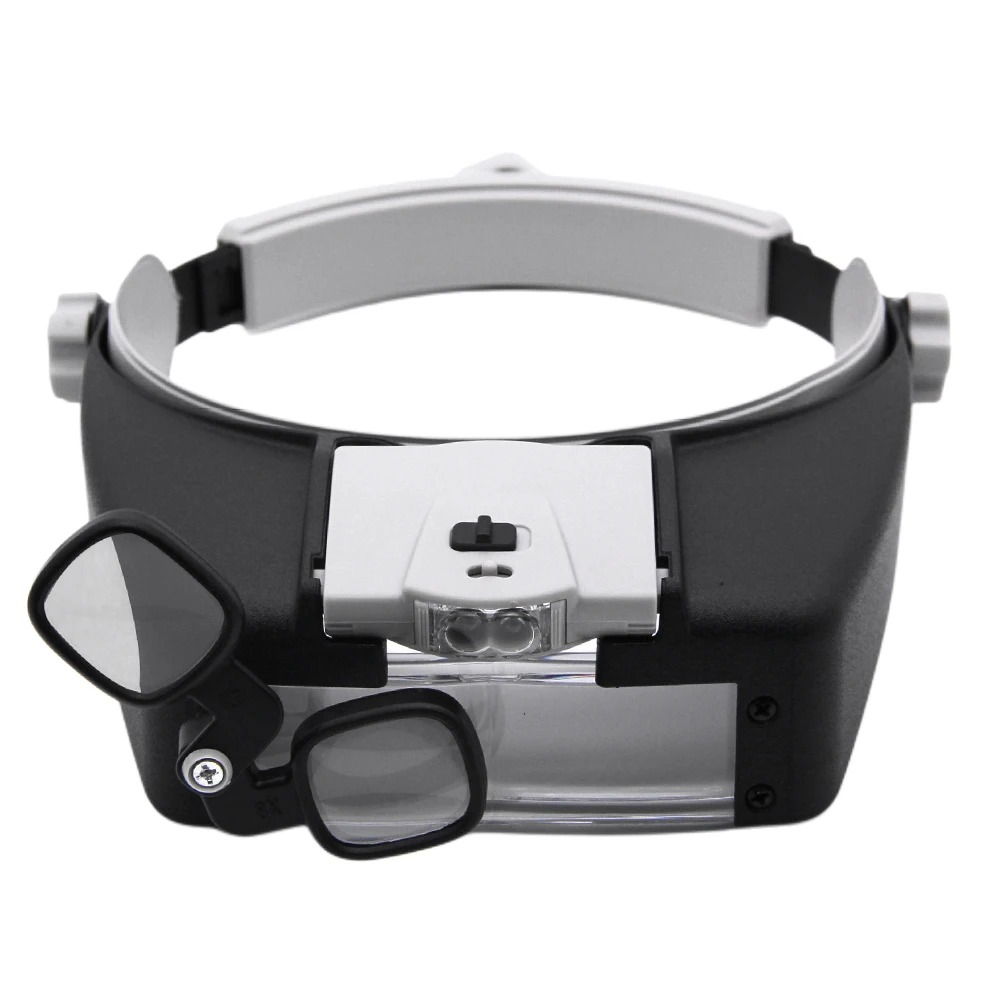 LED Magnifier Glasses Head Mou - đánh giá và giá Electronics Repair Hobby