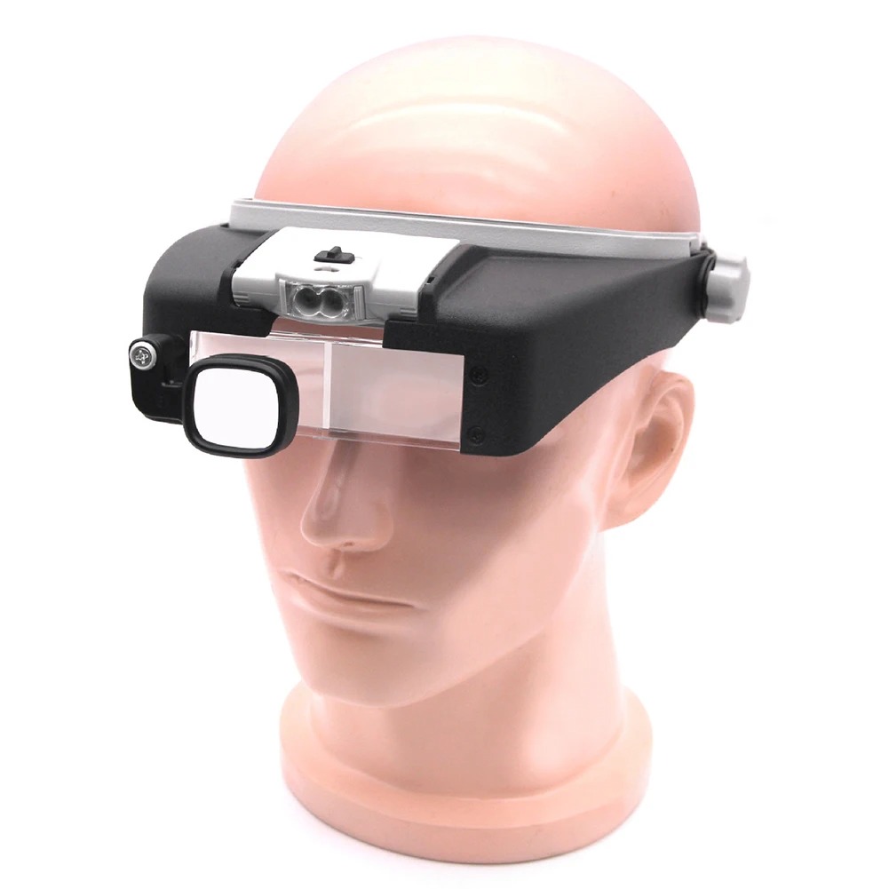 LED Magnifier Glasses Head Mou - đánh giá và giá Electronics Repair Hobby